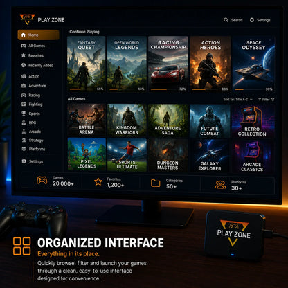 All-in-One Gaming System – Plug & Play in Seconds Playzone™