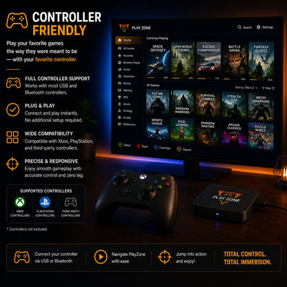 All-in-One Gaming System – Plug & Play in Seconds Playzone™